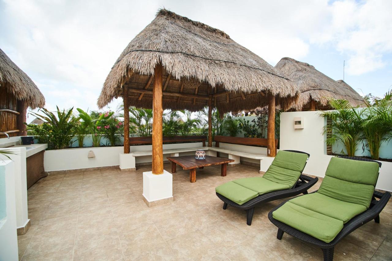 Ferienwohnung Ph Gatsby - Rooftop & Bbq & Jacuzzi & Beach Club Tulum Exterior foto