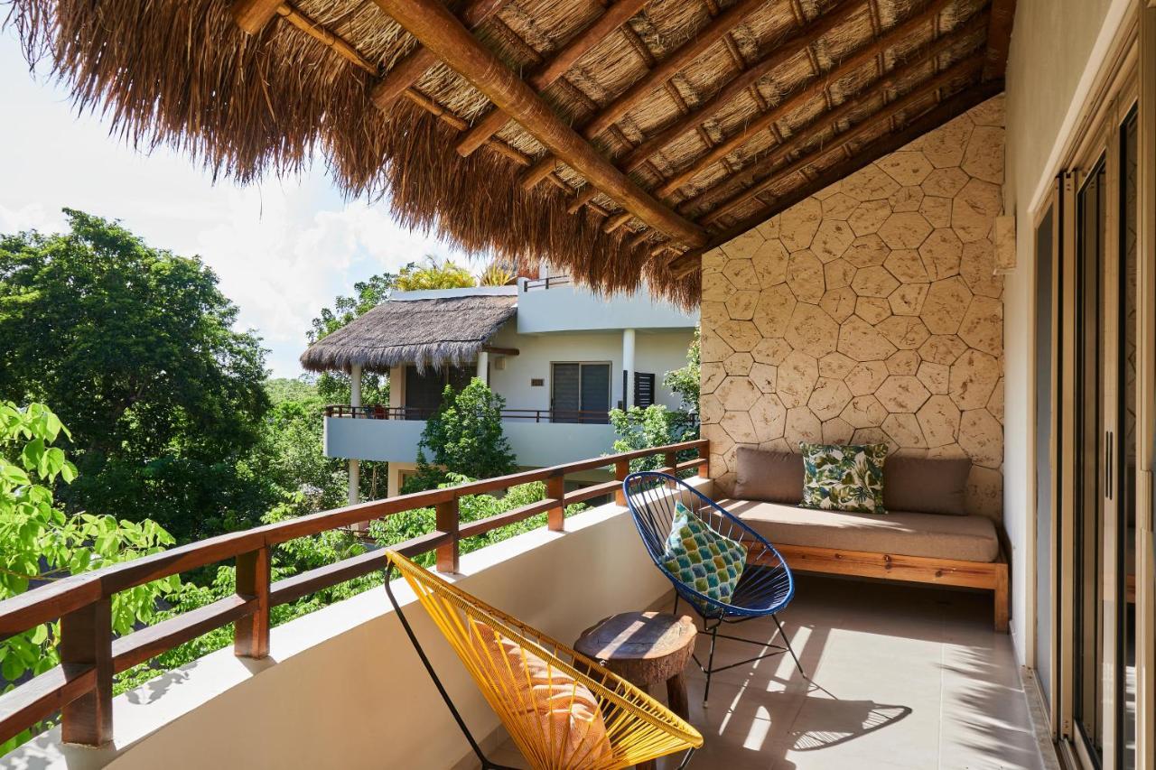 Ferienwohnung Ph Gatsby - Rooftop & Bbq & Jacuzzi & Beach Club Tulum Exterior foto