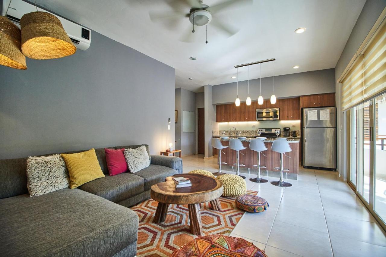 Ferienwohnung Ph Gatsby - Rooftop & Bbq & Jacuzzi & Beach Club Tulum Exterior foto