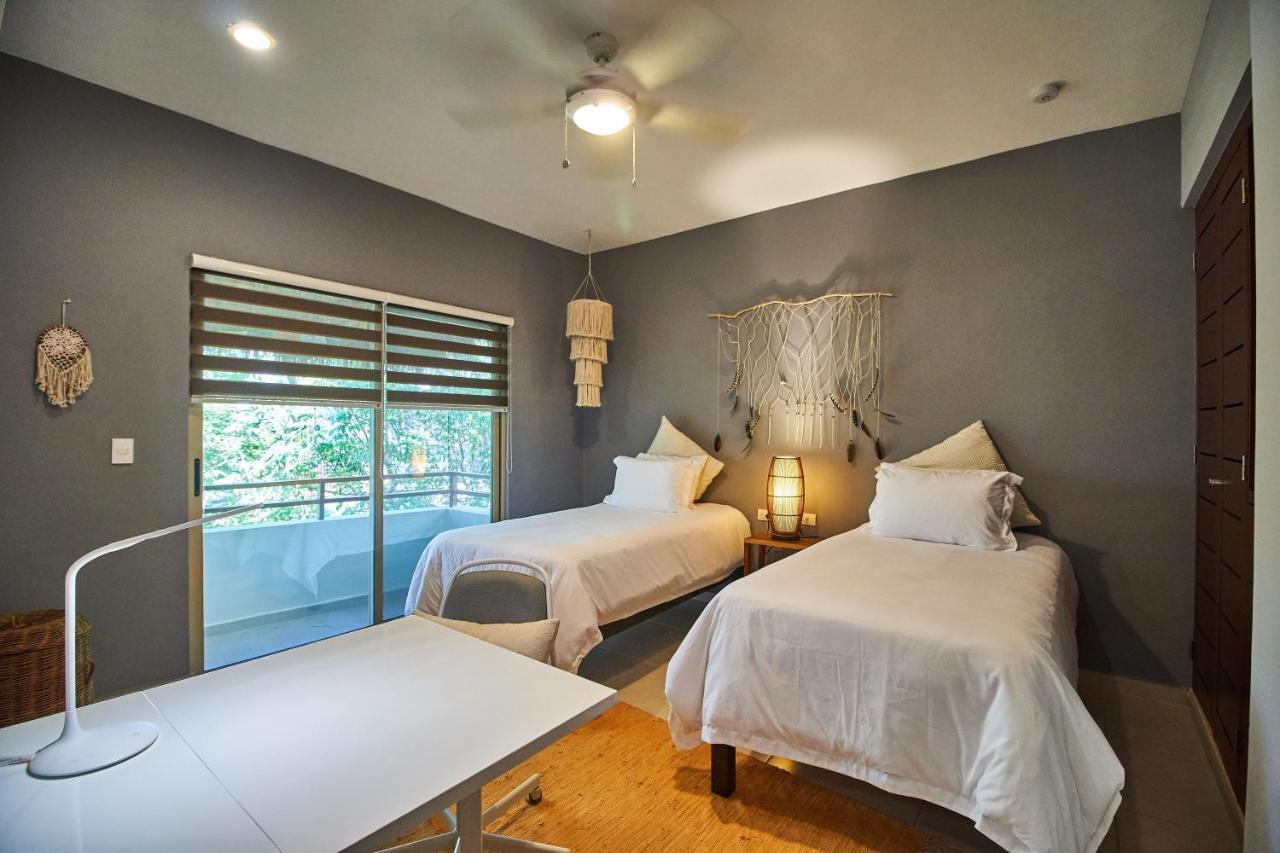 Ferienwohnung Ph Gatsby - Rooftop & Bbq & Jacuzzi & Beach Club Tulum Exterior foto