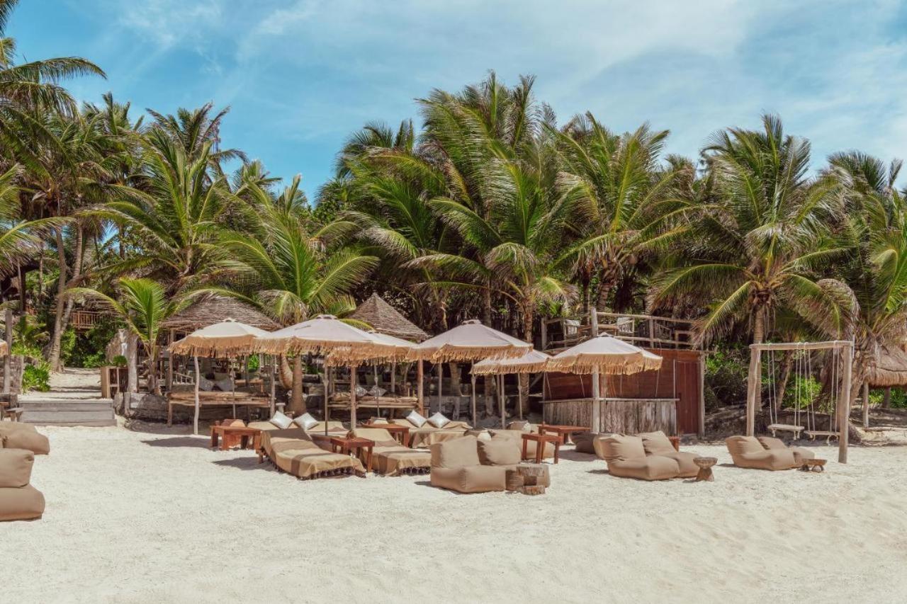 Ferienwohnung Ph Gatsby - Rooftop & Bbq & Jacuzzi & Beach Club Tulum Exterior foto