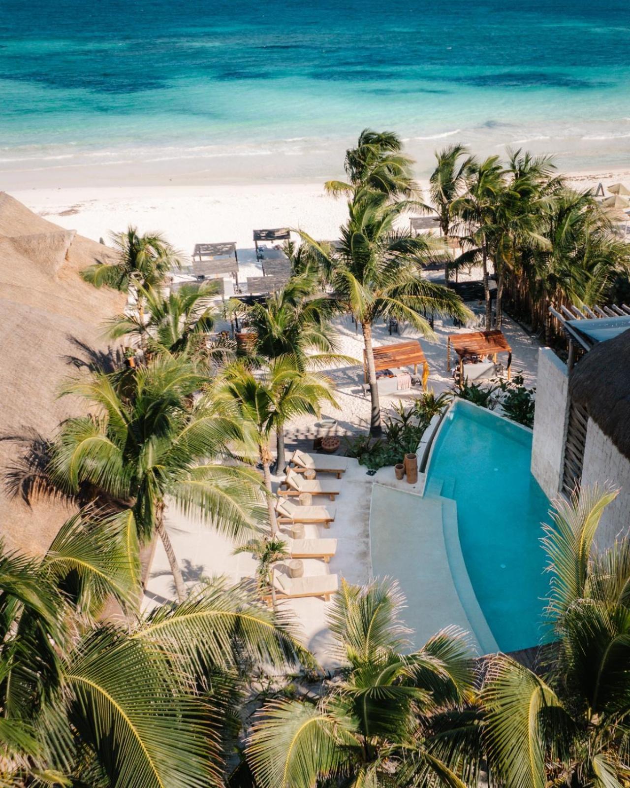 Ferienwohnung Ph Gatsby - Rooftop & Bbq & Jacuzzi & Beach Club Tulum Exterior foto